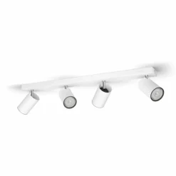 Luminaires Philips Spots Et Projecteurs|Plafonnier Philips myLiving Kosipo Blanc, 4 lumières