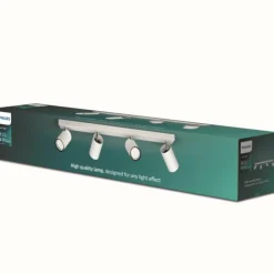 Luminaires Philips Spots Et Projecteurs|Plafonnier Philips myLiving Kosipo Blanc, 4 lumières