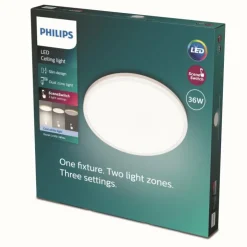 Luminaires Philips Éclairage Led|Plafonnier Philips Ozziet LED Blanc, 1 lumière