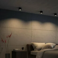 Luminaires Philips Downlights|Plafonnier Philips Phase LED Noir, 1 lumière