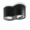 Luminaires Philips Spots Et Projecteurs|Plafonnier Philips Phase LED Noir, 2 lumières