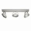 Luminaires Philips Éclairage Led|Plafonnier Philips Spur LED Acier inoxydable, 3 lumières