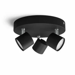 Luminaires Philips Spots Et Projecteurs|Plafonnier Philips Star LED Noir, 3 lumières