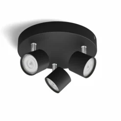 Luminaires Philips Spots Et Projecteurs|Plafonnier Philips Star LED Noir, 3 lumières