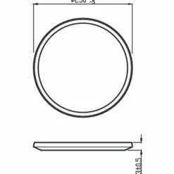 Luminaires Philips Éclairage Led|Plafonnier Philips Superslim CL550 LED Blanc, 1 lumière