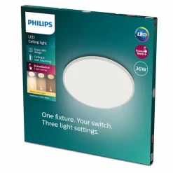 Luminaires Philips Éclairage Led|Plafonnier Philips Superslim CL550 LED Blanc, 1 lumière