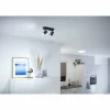 Plafonnier Philips WiZ IMAGEO LED Noir, 2 lumières, Changeur de couleurs