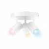 Plafonnier Philips WiZ IMAGEO LED Blanc, 3 lumières, Changeur de couleurs