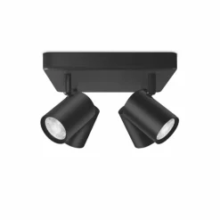 Plafonnier Philips WiZ IMAGEO LED Noir, 4 lumières, Changeur de couleurs