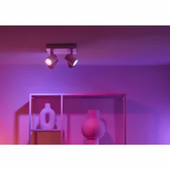 Plafonnier Philips WiZ IMAGEO LED Blanc, 4 lumières, Changeur de couleurs