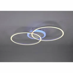 Luminaires Reality Éclairage Led|Plafonnier Reality Arribo LED Titane, 3 lumières, Télécommandes, Changeur de couleurs