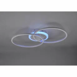 Luminaires Reality Éclairage Led|Plafonnier Reality Arribo LED Titane, 3 lumières, Télécommandes, Changeur de couleurs