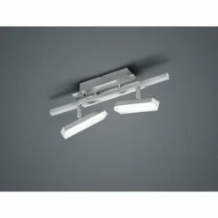 Luminaires Reality Éclairage Led|Plafonnier Reality Bondy LED Nickel mat, 2 lumières, Télécommandes