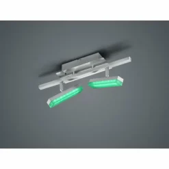 Luminaires Reality Éclairage Led|Plafonnier Reality Bondy LED Nickel mat, 2 lumières, Télécommandes