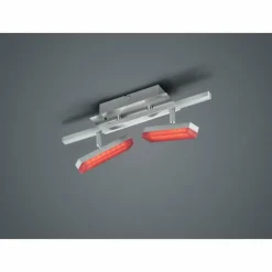 Luminaires Reality Éclairage Led|Plafonnier Reality Bondy LED Nickel mat, 2 lumières, Télécommandes