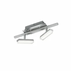 Luminaires Reality Éclairage Led|Plafonnier Reality Bondy LED Nickel mat, 2 lumières, Télécommandes