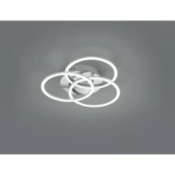 Luminaires Reality Éclairage Led|Plafonnier Reality Circle LED Nickel mat, 1 lumière, Télécommandes