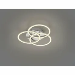 Luminaires Reality Éclairage Led|Plafonnier Reality Circle LED Nickel mat, 1 lumière, Télécommandes