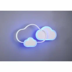 Luminaires Reality Éclairage Led|Plafonnier Reality Cloudy LED Blanc, 1 lumière, Télécommandes, Changeur de couleurs