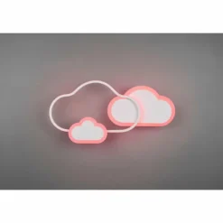 Luminaires Reality Éclairage Led|Plafonnier Reality Cloudy LED Blanc, 1 lumière, Télécommandes, Changeur de couleurs
