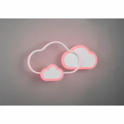 Luminaires Reality Éclairage Led|Plafonnier Reality Cloudy LED Blanc, 1 lumière, Télécommandes, Changeur de couleurs