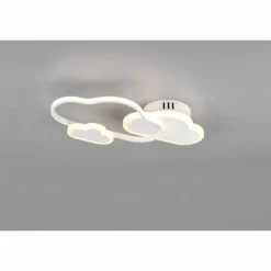 Luminaires Reality Éclairage Led|Plafonnier Reality Cloudy LED Blanc, 1 lumière, Télécommandes, Changeur de couleurs