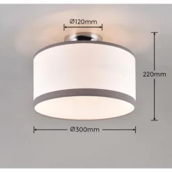 Luminaires Reality Plafonniers|Plafonnier Reality DAVOS Chrome, 2 lumières