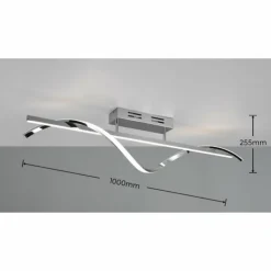 Luminaires Reality Éclairage Led|Plafonnier Reality Isabel LED Chrome, 1 lumière
