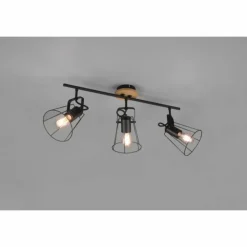 Luminaires Reality Plafonniers|Plafonnier Reality Jaipur Noir, 3 lumières