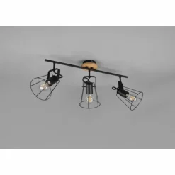 Luminaires Reality Plafonniers|Plafonnier Reality Jaipur Noir, 3 lumières