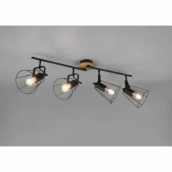Luminaires Reality Plafonniers|Plafonnier Reality Jaipur Noir, 4 lumières