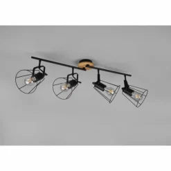 Luminaires Reality Plafonniers|Plafonnier Reality Jaipur Noir, 4 lumières