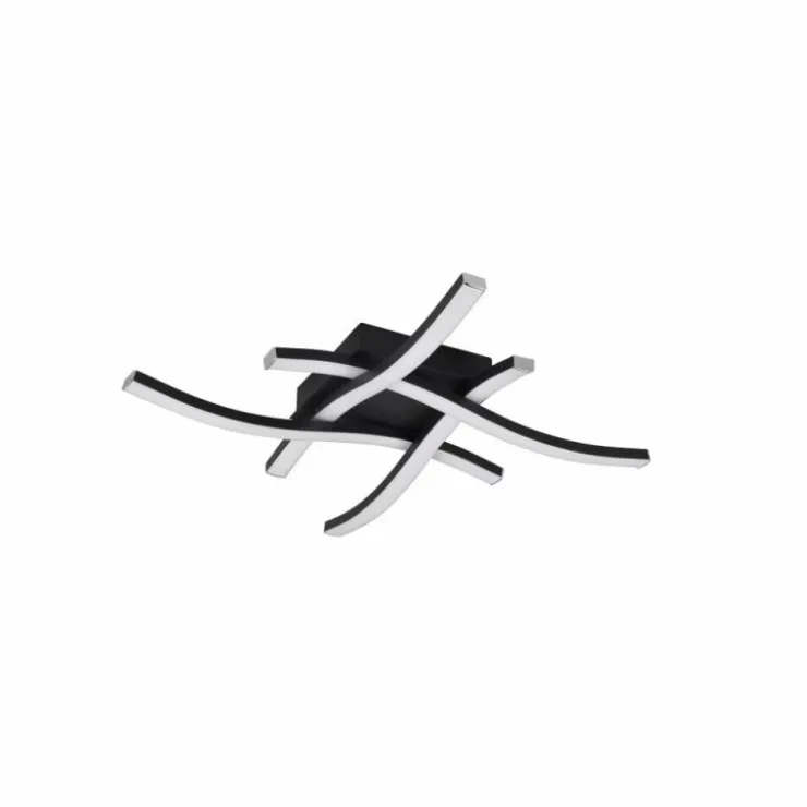 Luminaires Reality Éclairage Led|Plafonnier Reality Route LED Noir, 4 lumières