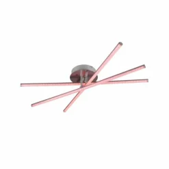 Luminaires Reality Éclairage Led|Plafonnier Reality STRADA LED Nickel mat, 3 lumières, Télécommandes, Changeur de couleurs