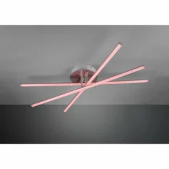 Luminaires Reality Éclairage Led|Plafonnier Reality STRADA LED Nickel mat, 3 lumières, Télécommandes, Changeur de couleurs