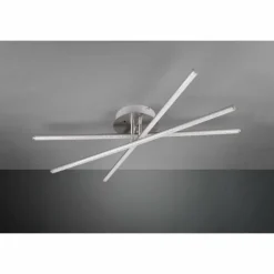 Luminaires Reality Éclairage Led|Plafonnier Reality STRADA LED Nickel mat, 3 lumières, Télécommandes, Changeur de couleurs