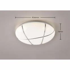 Luminaires Reality Éclairage Led|Plafonnier Reality Tibor LED Blanc, 1 lumière