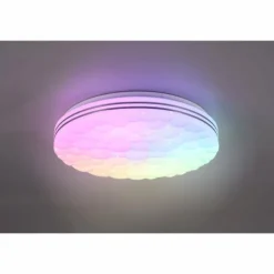 Luminaires Reality Éclairage Led|Plafonnier Reality Tiger LED Blanc, 1 lumière, Télécommandes, Changeur de couleurs