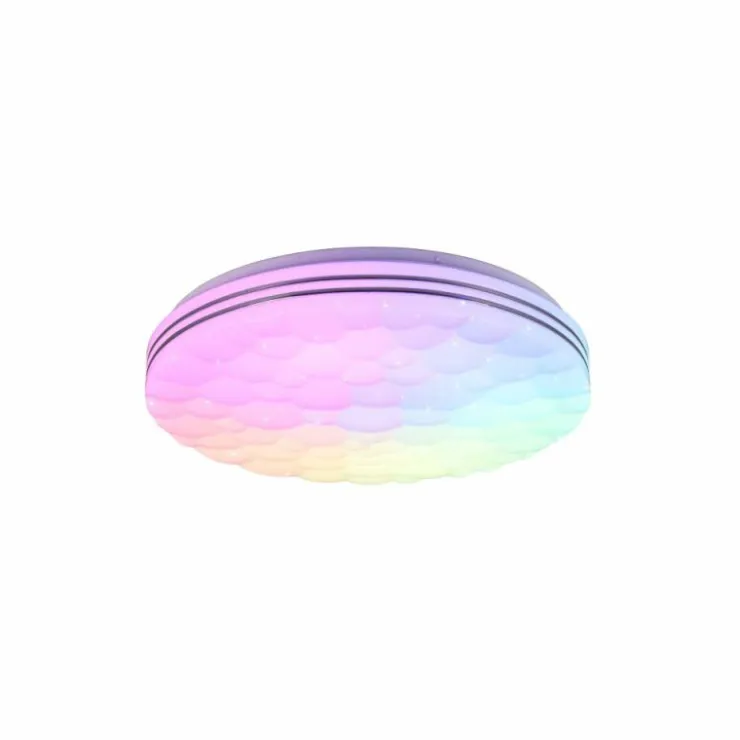 Luminaires Reality Éclairage Led|Plafonnier Reality Tiger LED Blanc, 1 lumière, Télécommandes, Changeur de couleurs