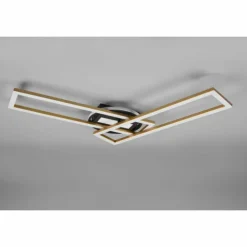 Luminaires Reality Éclairage Led|Plafonnier Reality Twister LED Laiton, 1 lumière, Télécommandes