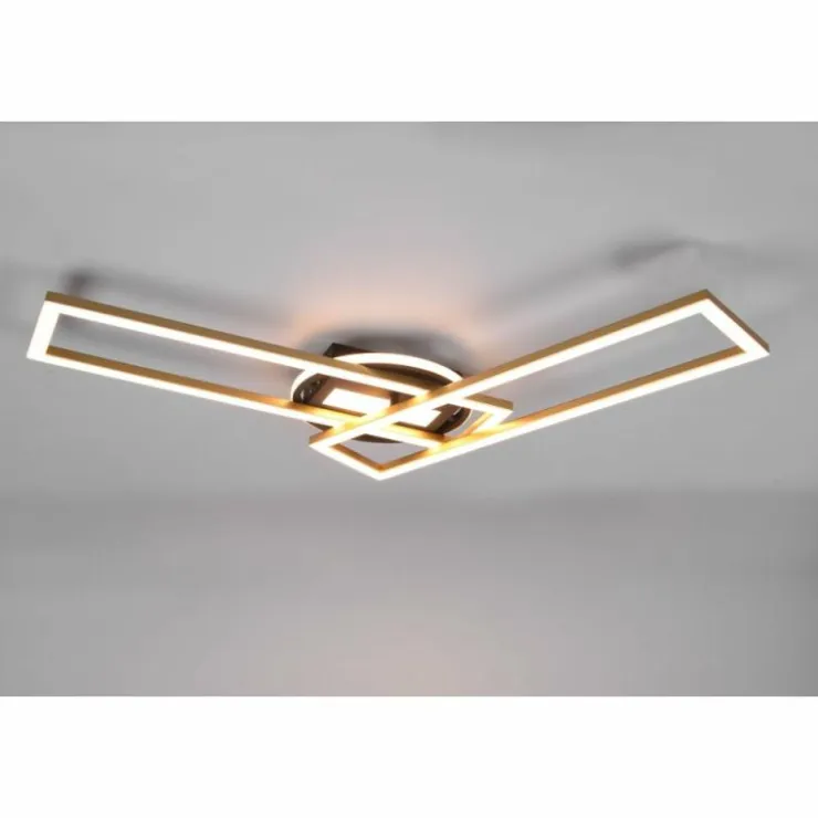 Luminaires Reality Éclairage Led|Plafonnier Reality Twister LED Laiton, 1 lumière, Télécommandes