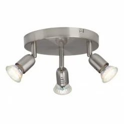 Luminaires Brilliant Spots Et Projecteurs|Plafonnier rond à spots Brilliant Loona, 3 lumières