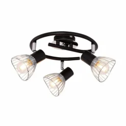 Luminaires Globo Lighting Spots Et Projecteurs|Plafonnier rond à spots Globo FASSA Chrome, 3 lumières