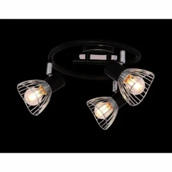 Luminaires Globo Lighting Spots Et Projecteurs|Plafonnier rond à spots Globo FASSA Chrome, 3 lumières