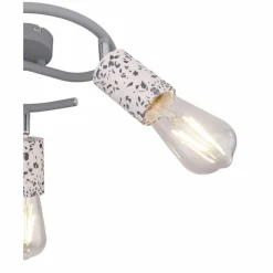 Luminaires Globo Lighting Spots Et Projecteurs|Plafonnier rond à spots Globo FLECKI Gris, 3 lumières