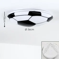 hofstein Éclairage Led|Plafonnier Sakka LED Noir, Blanc, 1 lumière