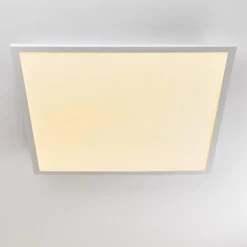 Plafonnier Salmi LED Aluminium, Blanc, 1 lumière, Télécommandes