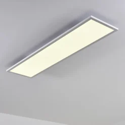 Plafonnier Salmi LED Blanc, 1 lumière, Télécommandes, Changeur de couleurs