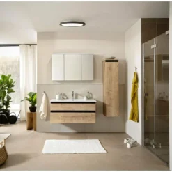 SCHÖNER WOHNEN-Kollektion Éclairage Led|Plafonnier Flat LED Noir, Blanc, 1 lumière