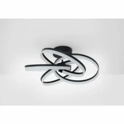 SCHÖNER WOHNEN-Kollektion Éclairage Led|Plafonnier SCHÖNER-WOHNEN-Kollektion Loop LED Noir, 1 lumière, Télécommandes